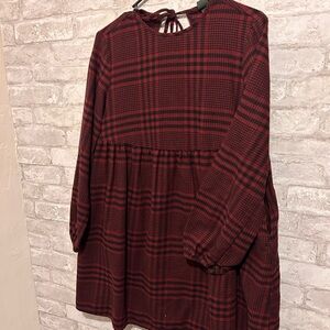 Wild Fable Plaid Red Kids Dress